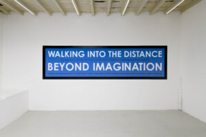 Hamish Fulton, Walking into the distance beyond immagination, Straperetana 2024 ph Giorgio Benni