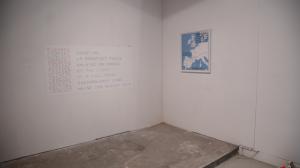Unlike a drawn line a walked line can never be erased, Hamish Fulton, ingresso_installation view