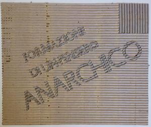 Formazione di un pensiero anarchico, 1995. Cartone, cm 45,5 x 35
