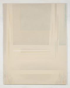 Grande Grigio e Celeste, 2009. Tecnica mista su tela, cm 180 x 140