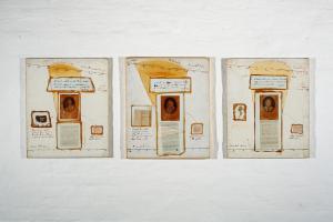 Ritratti a Memoria, Claudio Costa, trittico, 1977-78