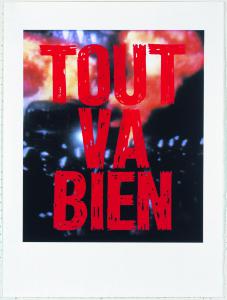 Sentences, Tout va bien, 2014 serigrafia, rosso