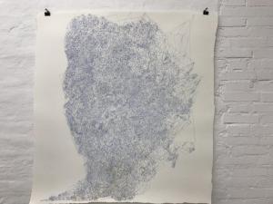 Giorgia Fincato, Senza titolo, 2018, inchiostro su carta, 125 x 118 cm