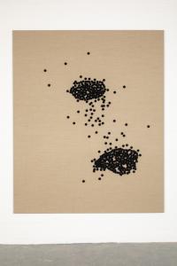 Senza titolo, 2018. Ricamo a mano su lino, 230x190