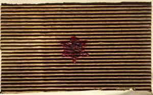 Esodo, 1992. Cartone e cera lacca, cm 34x20