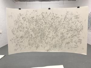 Giorgia Fincato, Senza titolo, 2018, inchiostro su carta, 82 x 142 cm