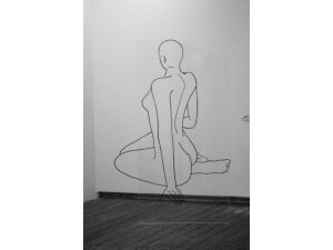 Mattew Attard, Sculpture, black iron wire