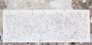 Giorgia Fincato, Senza Titolo 2017 Inchiostro su carta 140 x 380 cm