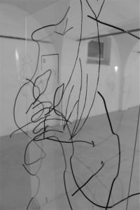 Mattew Attard, Sculpture, black iron wire