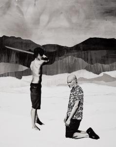 San Paolo, 2011, collage su tela foderata con carta, 150 x 120 cm