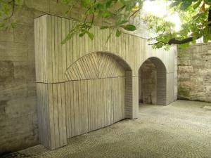 "TUNNELFASSADE"arts in public space - ORTSTERMINE - Monaco, installazione permanente, dal 9/2005