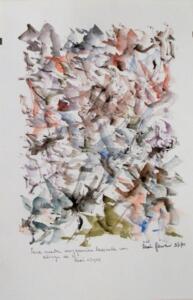 León Ferrari, Senza Titolo, 2001, acquarello su carta, 20 x 30 cm