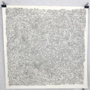 Giorgia Fincato, Untitled, 2018, ink on paper, 39 x 39 cm
