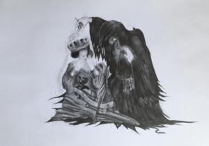 Giuseppe Abate, Wrong Spell, 2021 matita su carta, 20 x 30 cm