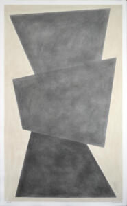 David Tremlett, Build #2, 2018, pastello e grafite su carta, 122 x 76 cm