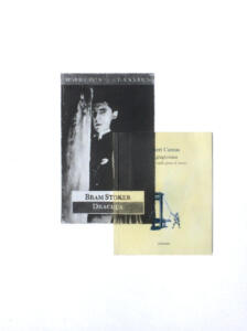Andrea Mastrovito, Conversation with Bram Stoker V, 2018, matita e libro su carta su tavola 55 x 45 cm (opera incorniciata)