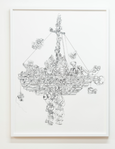 Matthew Attard,Ship of Fools (emoji drawing),2023,stampa digitale su Hahnemühle,100 x 75 cm.