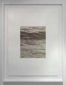 David Rickard - Channel (last-ditch) 2022 acqua della Manica e inchiostro su carta 56 x 76 cm. Photo by Sergio Martucci