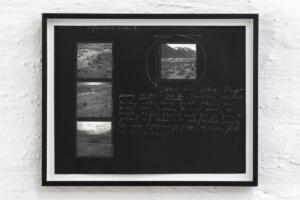 Michael Höpfner, Unfinished Walks To Tangra Tso 2007 and 2017 I, 2022, white pencil on silver gelatine prints, artist prints 23.5 X 30 cm. Photo by Sergio Martucci.