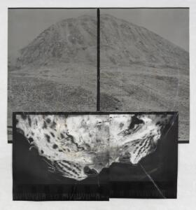Michael Höpfner, Unfinished Walking Circle to Lamo Lhatso, 2022, silver gelatine prints267 x 252 cm. Photo by Sergio Martucci.