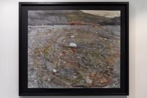 Michael Höpfner, Along Mud River Tomorrit V, 2022, pastels on silver gelatine prints artist prints 50 x 60 cm. Photo by Sergio Martucci.