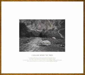 Hamish Fulton, A boulder beside the track - Spain 2006, original photo work, 60 x 40 cm