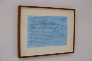 Hamish Fulton, Monte Bianco 3 walk texts on paper - 2009, 2016, 2002 35 x 45 cm