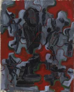 Nazim Ünal Yilmaz , Karl Marx Square , 2023 , oil on canvas 50 xm 40 cm