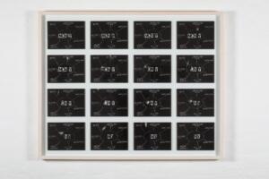Andrea Mastrovito, moNeY, 16 frames tratti da NYsferatu, 2018, matita su carta, 133 x 106 x 7 cm