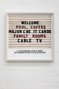Francesco Jodice, West, It is the international system of currency that determines the totality of life on this planet2014, inkjet su carta cotone e dibond 65 x 65 cm, Ed. 1/8 + 1 A. P.
