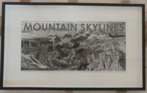 Hamish Fulton, Mountain Skylines, Dolomites 24 Sept - 2 Oct, 2004, archival inkjet print, 40 x 70 cm