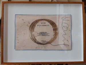 Hamish Fulton, Outline of the Cooking Pot. Sardinia, Italy, 2004 work on paper, 27 x 34 cm