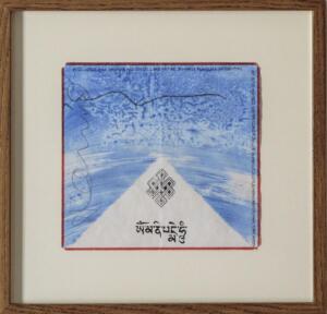Hamish Fulton, Cho Oyu Tibet 2000, painting on paper, 31,5 x 32,5 cm