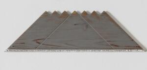 Hamish Fulton,  Jorquencal seven times Chile November 2012, walk text on wood, 13 x 43,5 cm