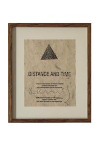 Hamish Fulton, Distance and Time Mexico 1979 and 1990, mixed media on paper, 34 x 29 cm
