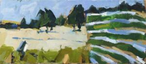 Romano LottoVenezia Lido 3°2023Olio su tela 35x80cm