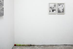 Installation View, Antonio Rovaldi
Reconstruction of a distance walking around the edges of a book (dalla serie), 2019