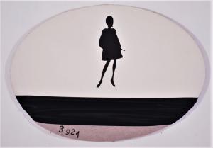 Maurizio Pellegrin, The Oval, 1988, collage, stoffa imbottita su tela, 50 x 70 cm
