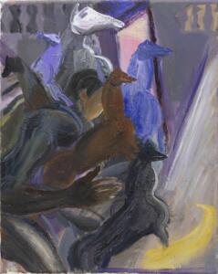 Nazim Ünal Yilmaz , untitled , 2023 , oil on canvas 50 x 40 cm
